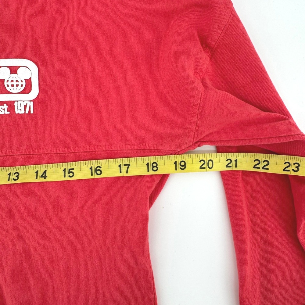 Disney Parks Spirit Jersey Large Red Salmon Walt Disney World Puff Print Shirt - Picture 5 of 6
